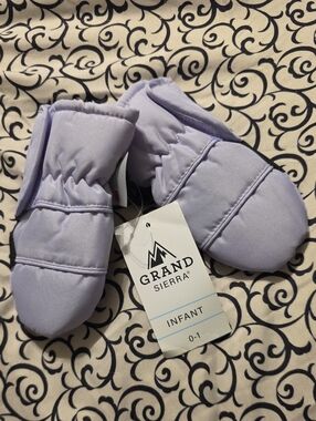 3M Infant 0-1 Lilac & Black Mittens Thinsulate Gloves